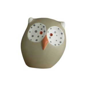 Gufetto in ceramica colorata a mano