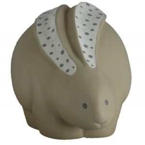 Coniglietto in ceramica colorata a mano