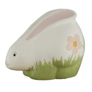 Coniglietto in ceramica colorata a mano