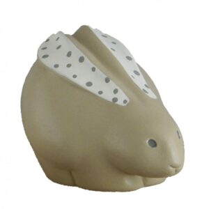 Coniglietto in ceramica colorata a mano