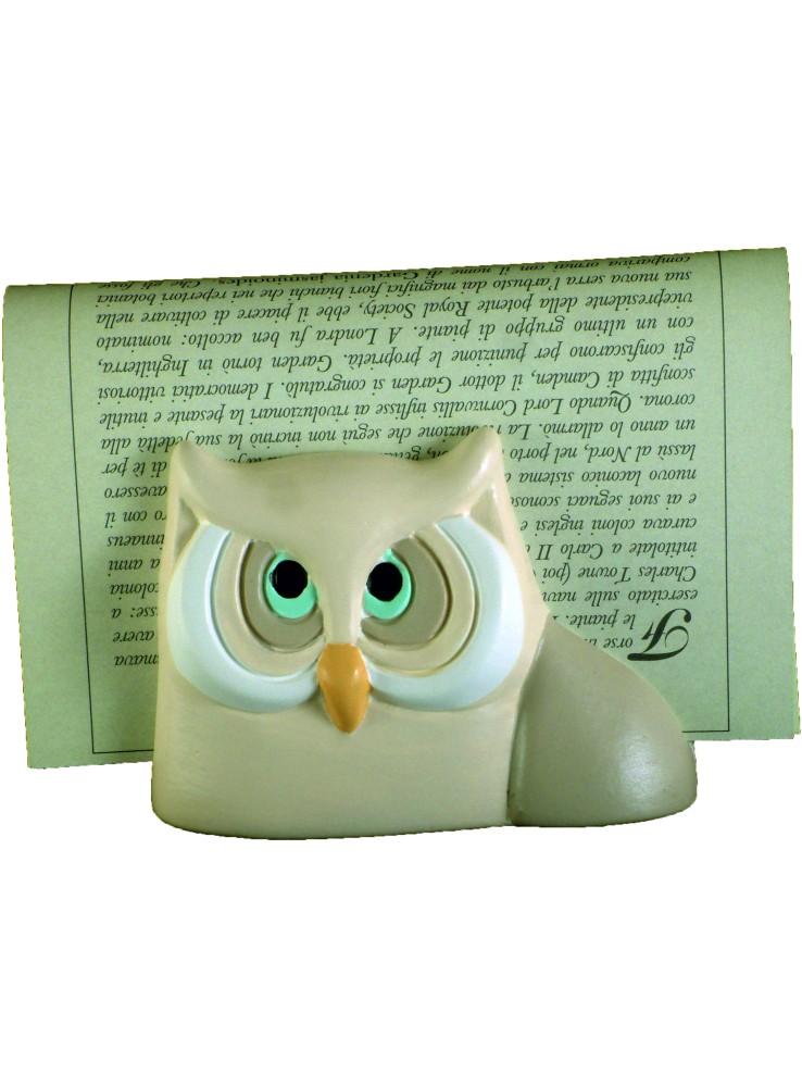 Porta tovaglioli gufo in ceramica colorata a mano Porta tovaglioli gufo in ceramica colorata a mano