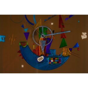 Orologio da parete in vetro marrone - Composizione