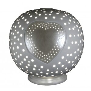 Lampada a sfera in ceramica - Cuore