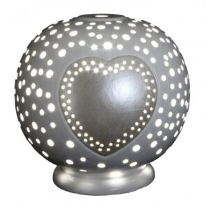 Lampada a sfera in ceramica - Cuore