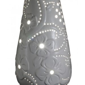 Lampada a cono in ceramica - Fiori