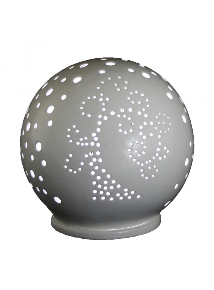 Lampada mini sfera in ceramica - Albero della vita Lampada mini sfera in ceramica - Albero della vita