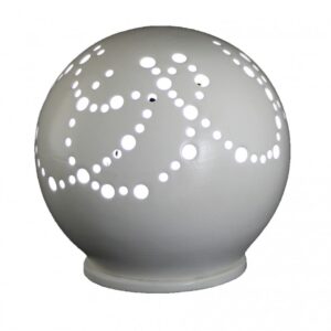 Lampada mini sfera in ceramica - Cordoni