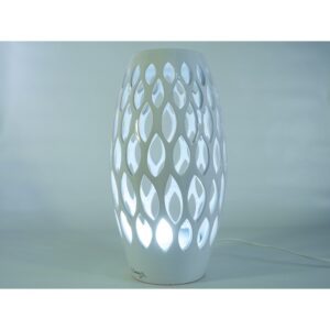 Lampada a fuso in ceramica - Fuso a foglie