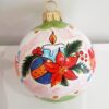 Pallina di Natale decorata