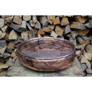 Pentola risottiera in rame