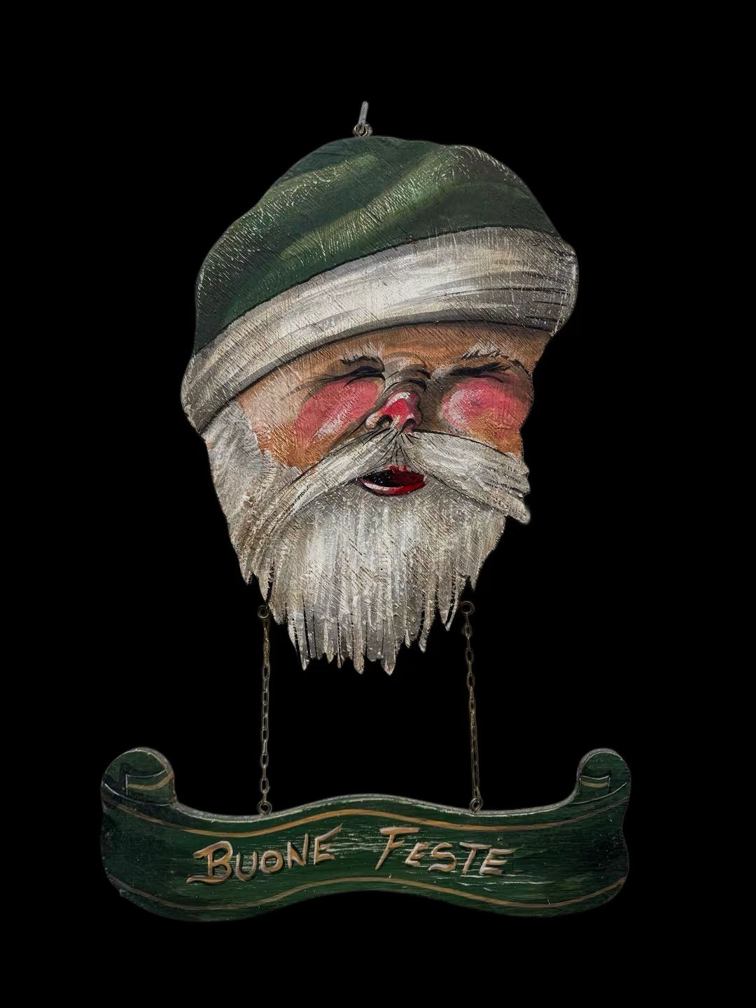 Babbo Natale verde 2 ''Buone Feste''